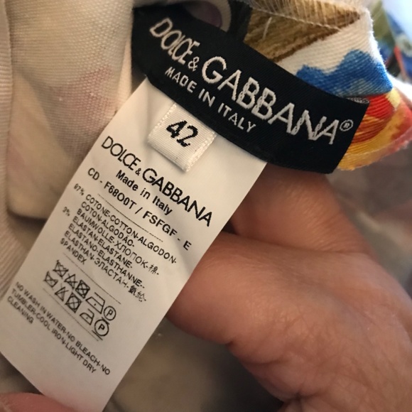 Nwot dolce gabanna bamboo floral print dress - Picture 6 of 6